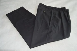 Izod black chino dress pants flat front mens size 34/32 Cotton - Picture 1 of 7