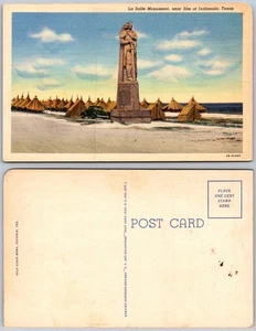Indianola Texas La Salle Denkmal Strandzelte Postkarte - Bild 1 von 1