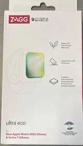 Protector de pantalla ZAGG InvisibleShield Ultra Eco Apple Watch serie 45 mm 8/7 "NUEVO - Imagen 1 de 1