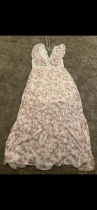 Entro Damen Midi Blumen Kleid A Linie Kurzarm Gr. L Neu mit Etikett - Bild 1 von 4