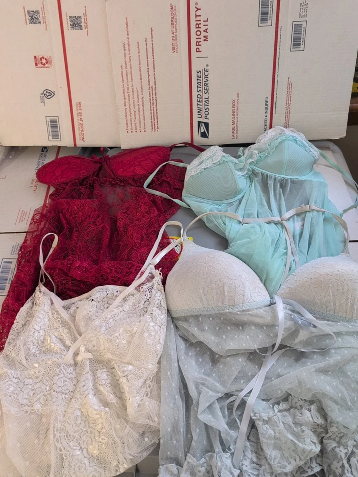 Lote de 4 correas ajustables de encaje Jezabel Demure talla mediana, ver fotos #318 Foto 1 de 4