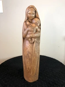 Vintage Museum Pieces Inc. Replica 14-1/2" Driftwood Mother and Child Sculpture - Picture 1 of 10
