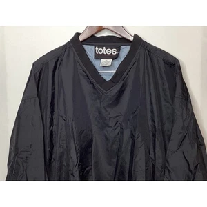Chaqueta cortavientos vintage Totes repelente al agua de nailon pulóver cuello en V XL - Imagen 1 de 12