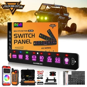 AUXBEAM RGB Switch Panel w/ APP & Remote Control for Polaris RZR XP 900 800 1000 - Picture 1 of 12