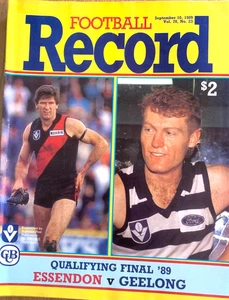 Final de clasificación VFL 1989 Geelong v. Essendon - Imagen 1 de 2