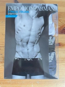 Emporio Armani Boxershorts 3er Pack Gr. S Stretch Cotton Neu white/black/marine - Bild 1 von 8