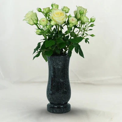 Grabvase Taille-medium 25cm Granit – robust & wetterfest Labrador Blue Pearl - Bild 1 von 4