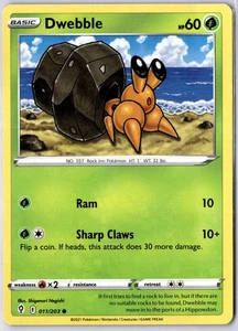 Dwebble 011/203 Non Holo Common Evolving Skies Pokemon TCG Card LP - Bild 1 von 2