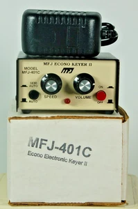 USED MFJ Econo Keyer II Model MFJ-401C Ham Radio Keyer IN BOX - Picture 1 of 1