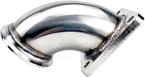 Universal 90 Grad Winkel SS T4 Flansch auf 3" ID V-Band Flansch Adapter - Bild 1 von 9