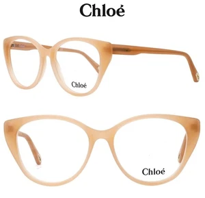 CHLOE CH0052O 009 CORE CAT EYE TRANSPARENT BEIGE EYEGLASSES. 53mm - Picture 1 of 15