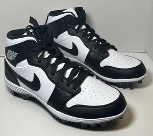 Nike Jordan 1 Mid schwarz weiß Panda Fußballschuhe Herren Größe 10 FJ6805-100 NEU - Bild 1 von 12