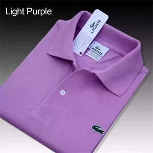 Lacoste Polo Shirt Premium Cotton Short Sleeve Regular Fit size M-4XL - Picture 1 of 30