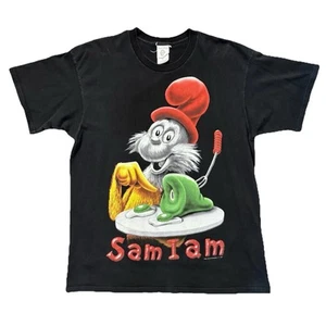 Vintage Official Dr. Seuss Sam i Am Green eggs 1997 Promo Shirt XL 90s Supreme - Picture 1 of 16