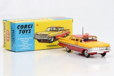 1:50 Corgi Toys Chevrolet TAXI CAB gelb-rot Nr. 480 Repro - Bild 1 von 4