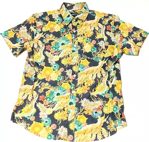 Betabrand x Ernst Haeckel Mens Large L Button Up Hawaiian Shirt Coral Aloha Rare - Picture 1 of 7