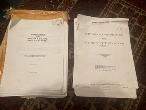 Series 2 Jaguar XKE Etype Facsimile of 2 Rare Factory Shop Manuals - Picture 1 of 24