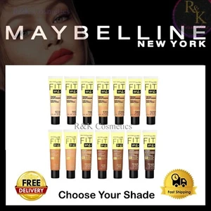 MAYBELLINE 30ml FIT ME TINTED MOISTURIZER WITH ALOE BRAND NEW Choose Shade UK - Picture 1 of 24