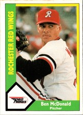 1990 CMC Rochester Red Wings Ben McDonald #1 Rochester Red Wings Baseball Card