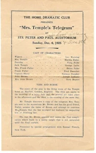 Drama Club Programm 1925, Sts. Peter & Paul Schule, Ottawa OH, Glandorf OH - Bild 1 von 1