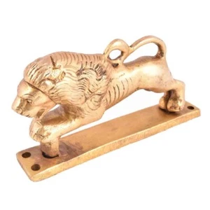 Set of 2 Lion Brass Cabinet Handles Unique Door Handle Interior Vintage Decor - Picture 1 of 2