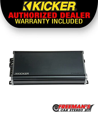 Kicker 46CXA18001 Car Audio Class D Amp Mono 3600W Peak Sub Amplifier CXA1800.1