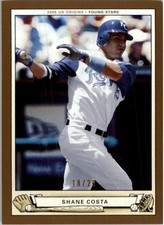 2005 Origins Gold Kansas City Royals Baseball Card #277 Shane Costa YS /20