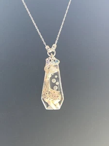 NH Gems En Vogue Rare Gold Tone Mermaid .925 Necklace - Picture 1 of 3