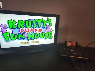 Krusty's Super Fun House (Sega Genesis, 1994) - Authentic - Cart Only - Image 1 of 4