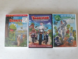 3 children cartoon DVDs movies Planet 51...Barnyard...Kermit Swamp Years (new) - Picture 1 of 1