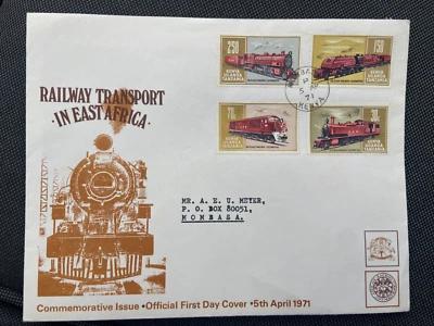 BRITISH KUT/EAST AFRICA - TRANSPORTE FERROVIARIO EN ÁFRICA ORIENTAL - 5 de abril de 1971 Foto 1 de 4