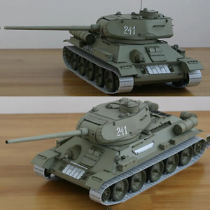 1:25 Soviétique Russe T-34 Medium Tank Papier Modèle Kit T-34/85 Manuel DIY
