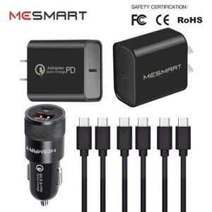 Fit Google Pixel 8 7 6 Pro 7a 6a 5 4 3 Fast PD Wall Car Charger Type-C Cable Lot - Picture 1 of 54