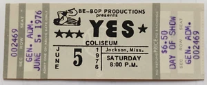 YES 1976 Relayer Tour Complete "Day Of Show" Box Office Concert Ticket - Picture 1 of 4