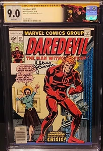 DAREDEVIL #151 - 3/78 - CGC SIGNATURE SERIES - SIGNED BY KLAUS JANSON - CGC 9.0 - Picture 1 of 3