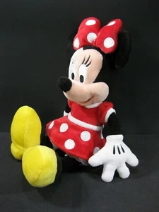 Disney MUÑECA MINNIE MOUSE 13" Vestido a Lunares Lazo para el Pelo Peluche Juguete - Imagen 1 de 5