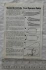 Hornby - Rovex - Instruction Leaflet - Hand Operated Points