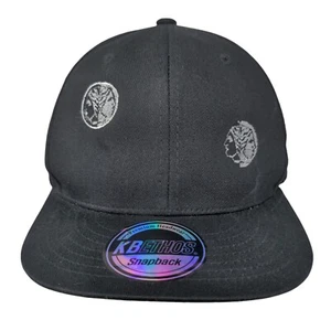 KB ETHOS Snapback Hat Black One Size Adjustable Embroidered 6 Panel Cotton - Picture 1 of 7