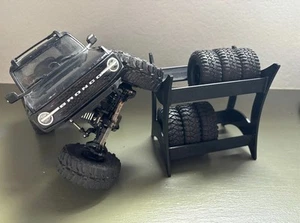 Rc Rock Crawler Tire Rack for trx4m and scx24, 1/18 & 1/24 scale 3D Printed - Picture 1 of 4
