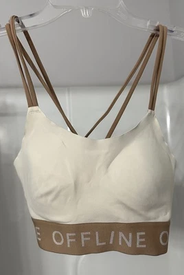 Offline By Aerie Sports Bra Size Xtra Small In Beige - Image 1 of 3