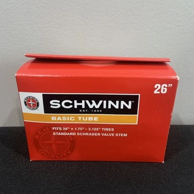 Schwinn 26in Basic Bike Tube Standard Schrader Valve Stem New In Box - Image 1 of 4