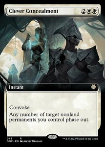 Clever Ocealment - Extended Art Magic Magic Light Play, English Commander Phyrex - Imagen 1 de 1