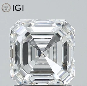 Diamante CVD cultivado en laboratorio certificado IGI SQ ESMERALDA corte 1,44 quilates color D VVS1 claridad - Imagen 1 de 10