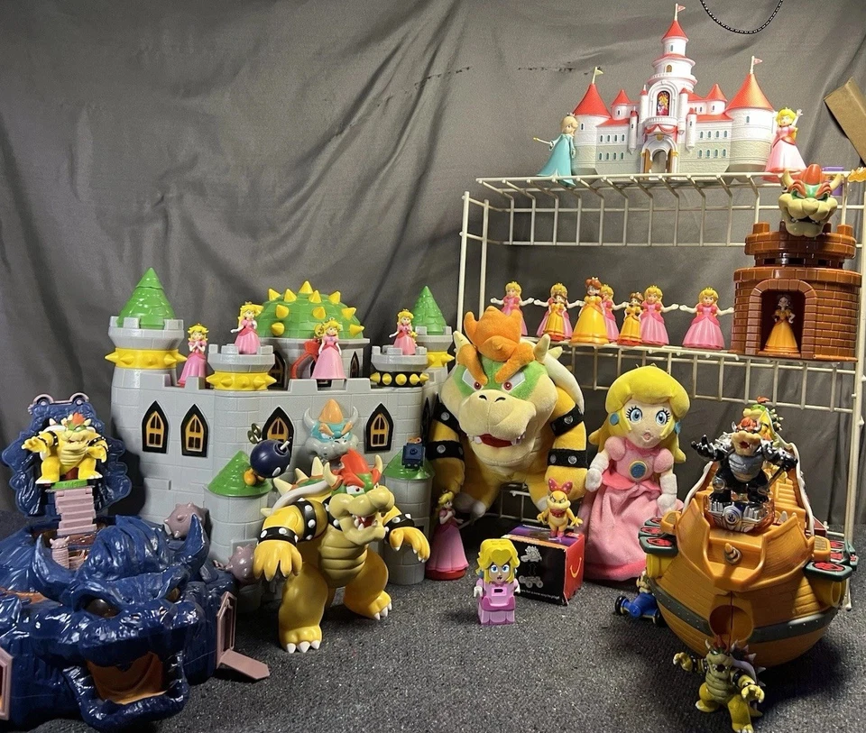 ENORME Lote Nintendo Bowser + Princess Peach 30 Figuras + 5 Conjuntos de Jogo Super Mario - Imagem 1 de 4