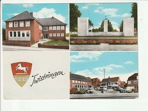 TWISTRINGEN....,3 Ans. : Ehrenmal, Jugendheim, Platz m. Denkmal ....col AK - Bild 1 von 1