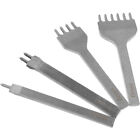 4 PCS Hole Leather Embossing Tool Leather Working Tool Set Art From