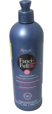 Enjuague instantáneo completo para color de cabello Roux Fanci‐ #13 beso de chocolate – 15,2 oz – NUEVO Foto 1 de 4