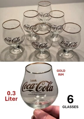 Conjunto de 6 copos de Coca-Cola - Imagem 1 de 3
