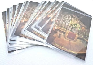 Tumba de Jesús desde dentro tarjeta de regalo de plástico 25 tarjetas/lote y flor en la parte posterior - Imagen 1 de 4