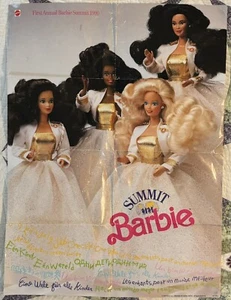 VINTAGE PROMO POSTER 1990 First Annual Barbie Summit 18"X24" - Picture 1 of 2